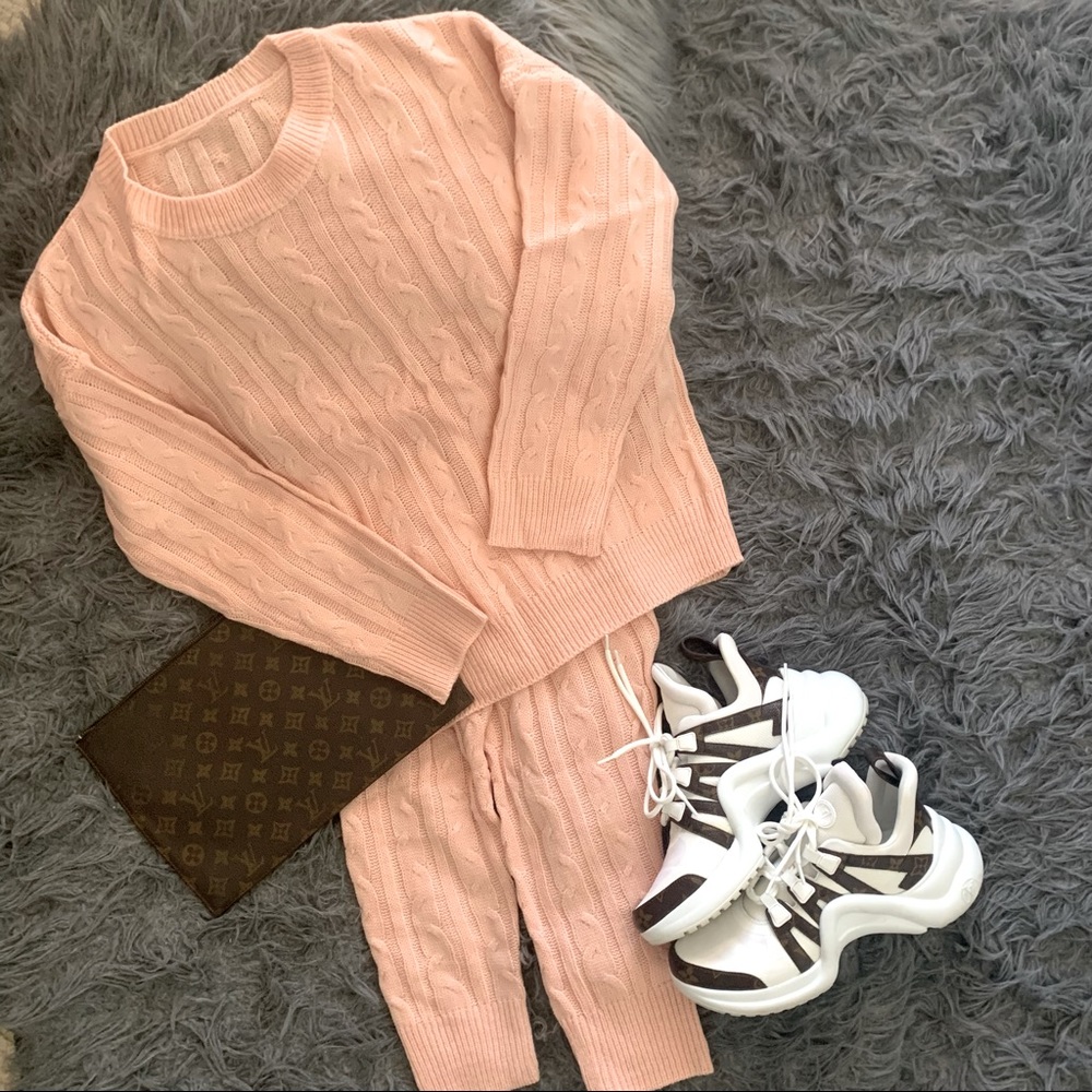 Cute Sweater Two Piece Set